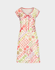 BETSEY'S FRUIT DRESS WHITE MULTI