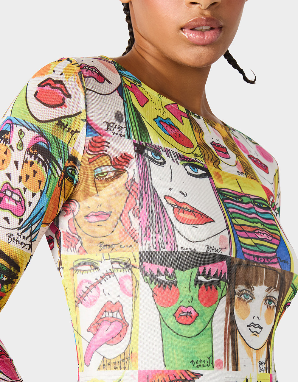 BETSEY'S ART DRESS MULTI