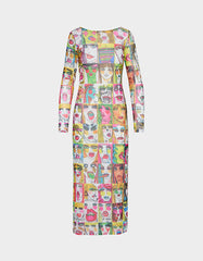 BETSEY'S ART DRESS MULTI