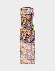 BETSEY'S ART TANK DRESS BLACK MULTI