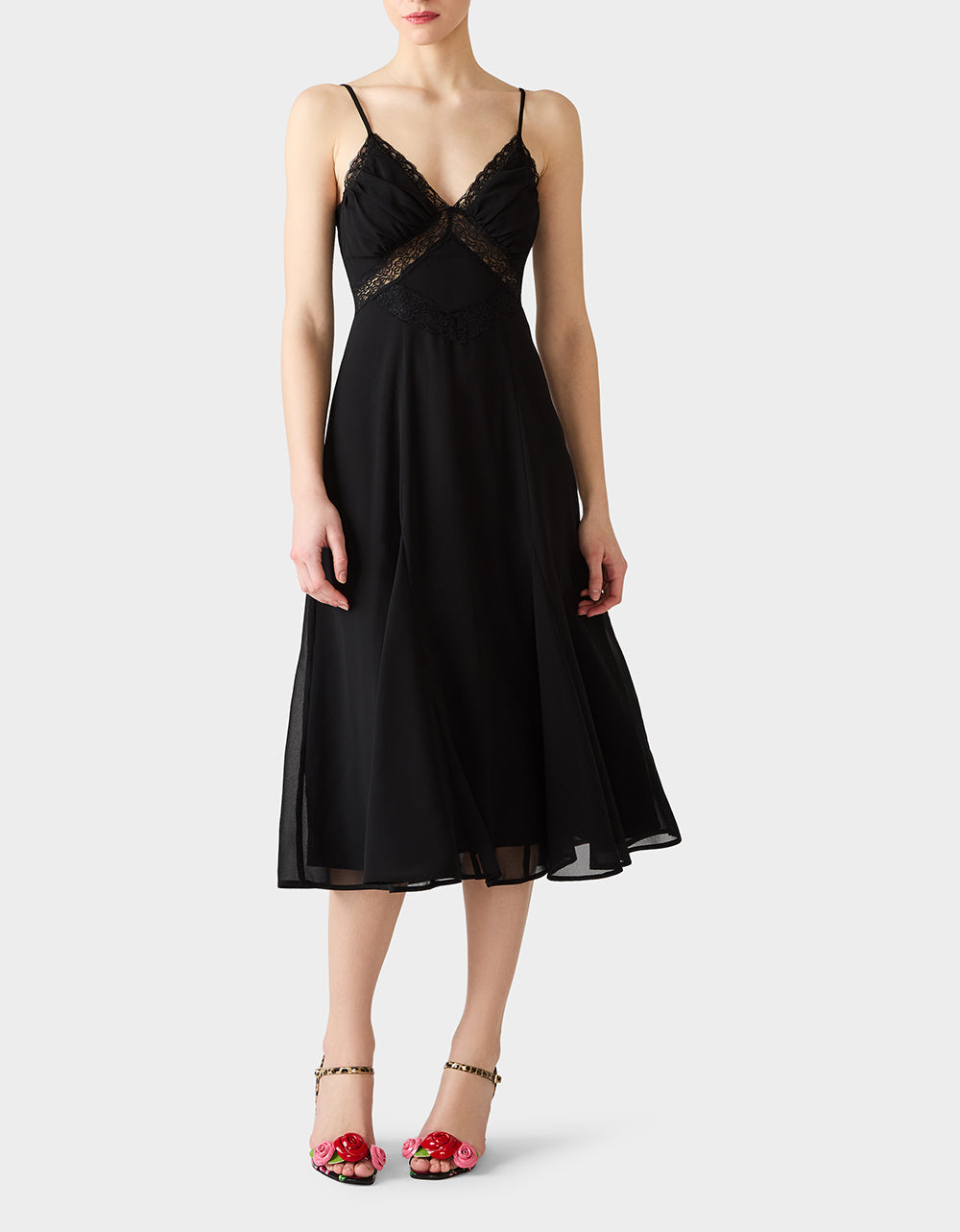 OBSIDIAN SLIP DRESS BLACK