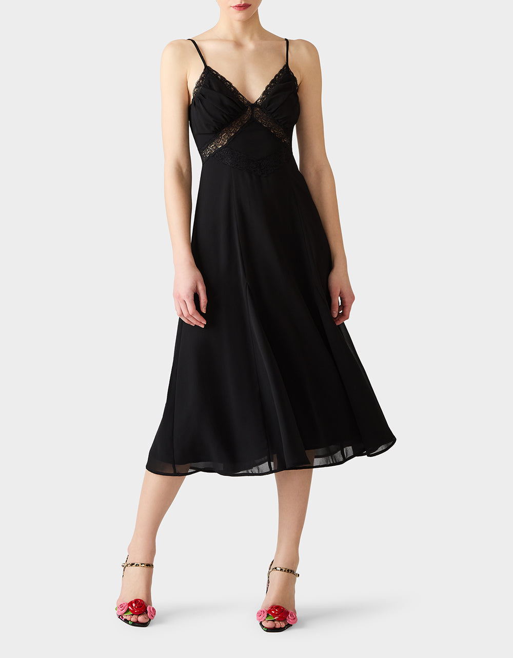 OBSIDIAN SLIP DRESS BLACK