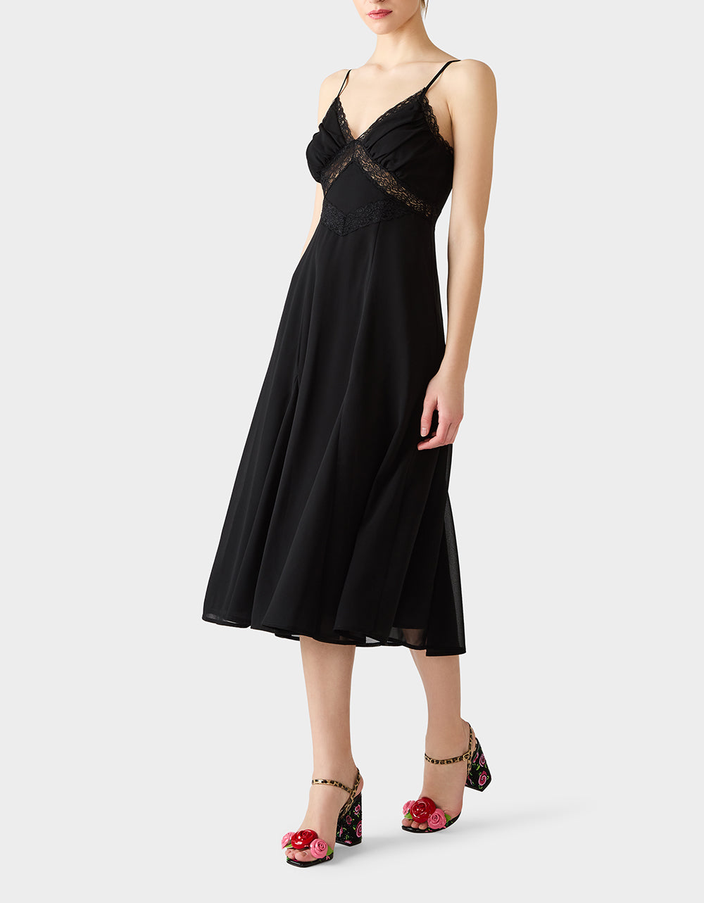 OBSIDIAN SLIP DRESS BLACK