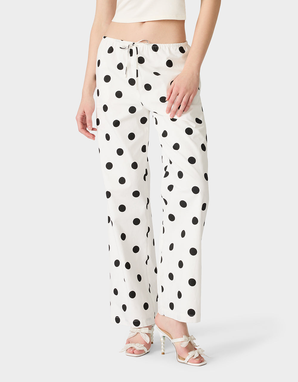 DOTTY DARLING PANTS WHITE