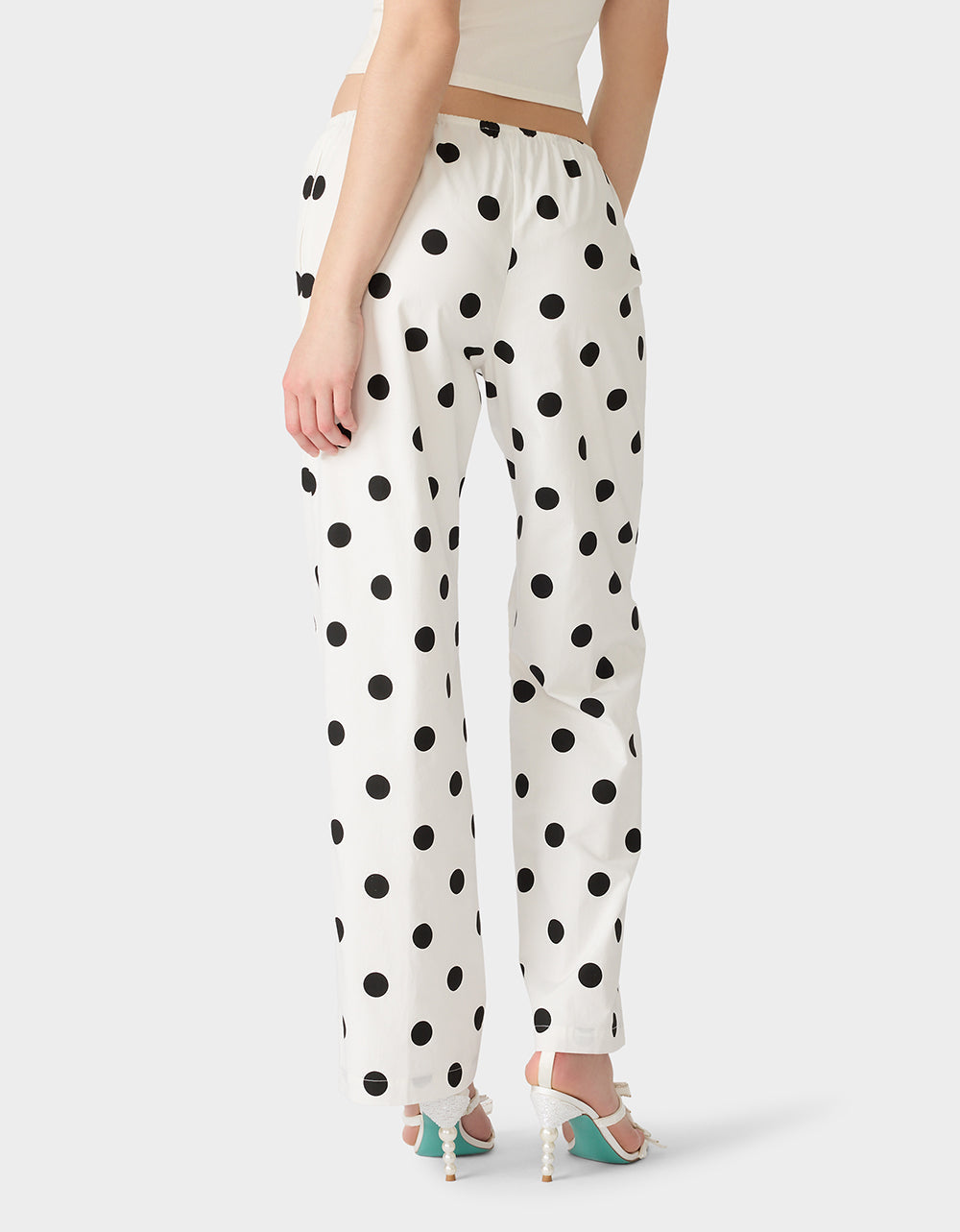 DOTTY DARLING PANTS WHITE