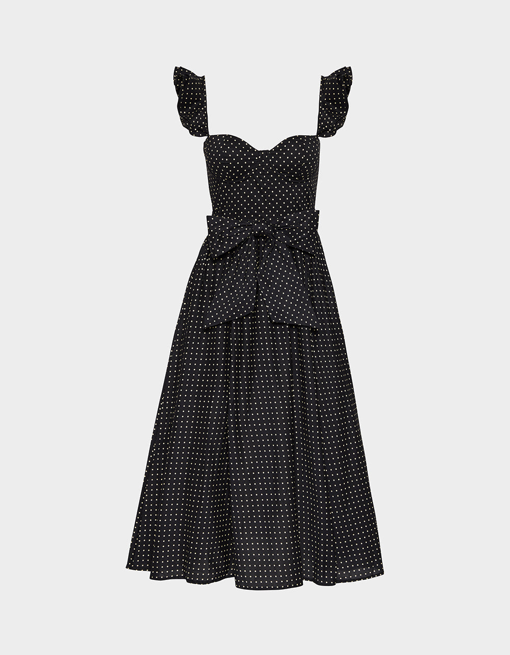 LOVELY IN DOTS DRESS BLACK/IVORY