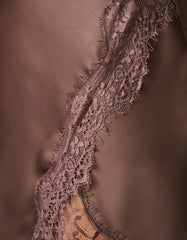 LACE AFFAIR DRESS BROWN