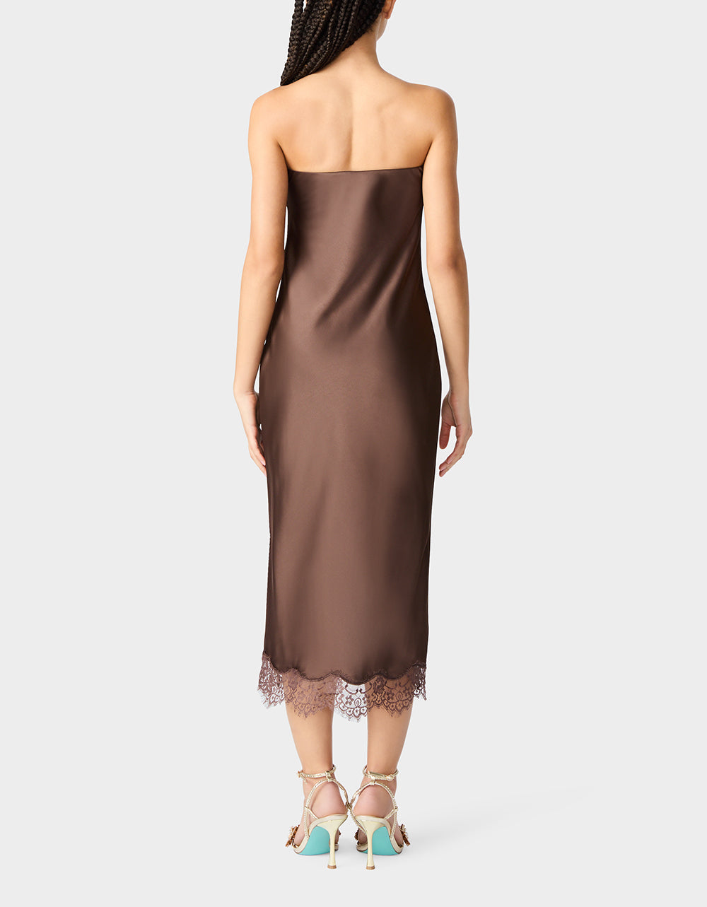 LACE AFFAIR DRESS BROWN