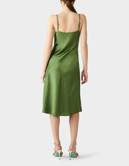 TRUE SLIP DRESS GREEN