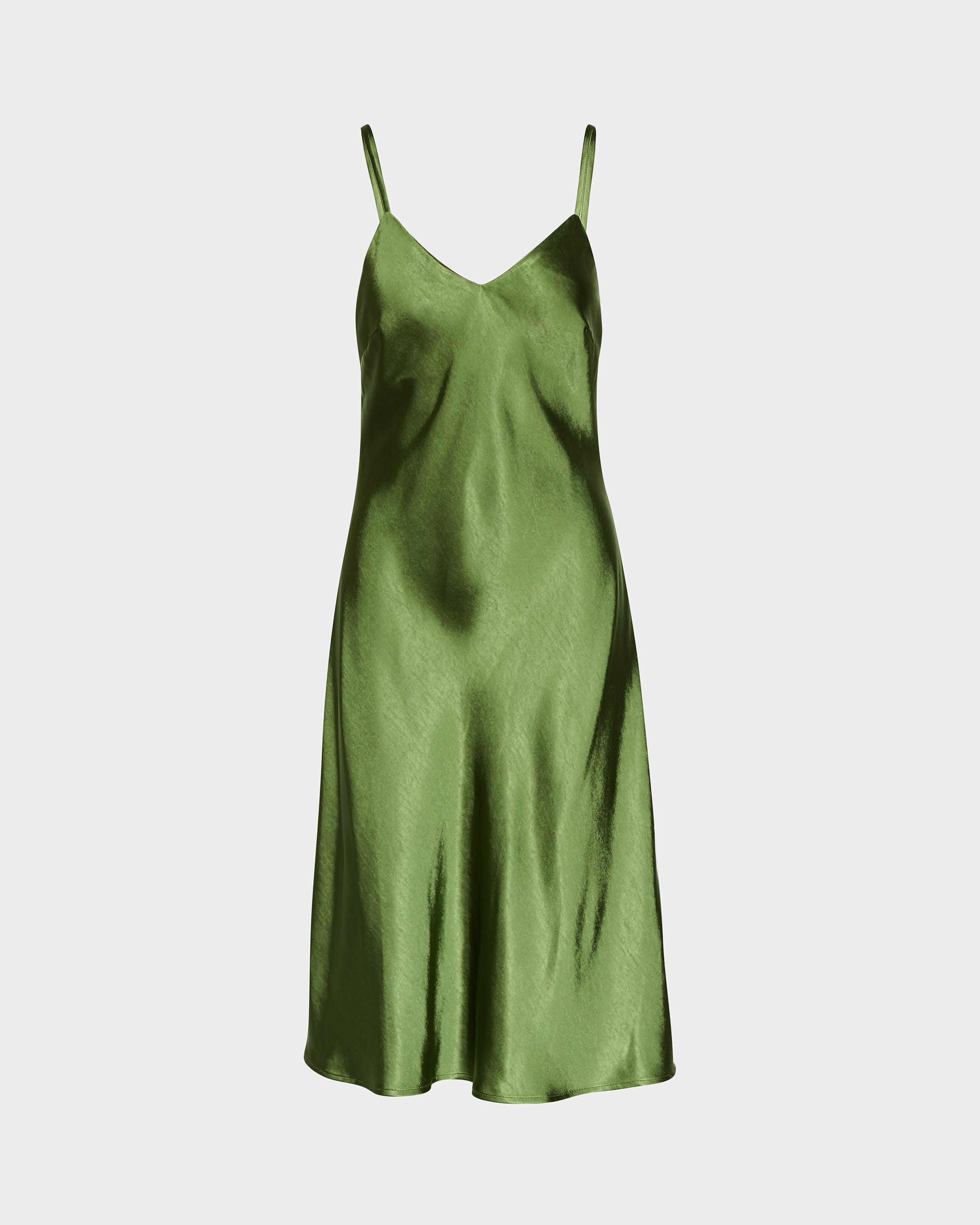 TRUE SLIP DRESS GREEN