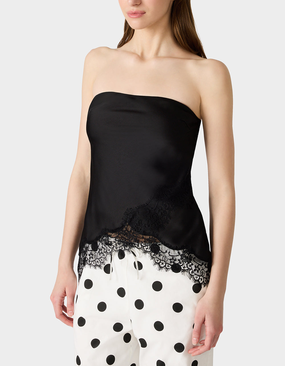 LACE AFFAIR TOP BLACK