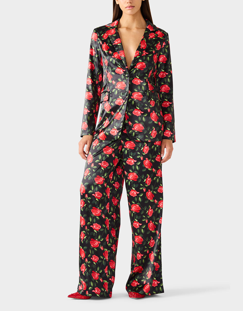 POWER BLOOM BLAZER BLACK