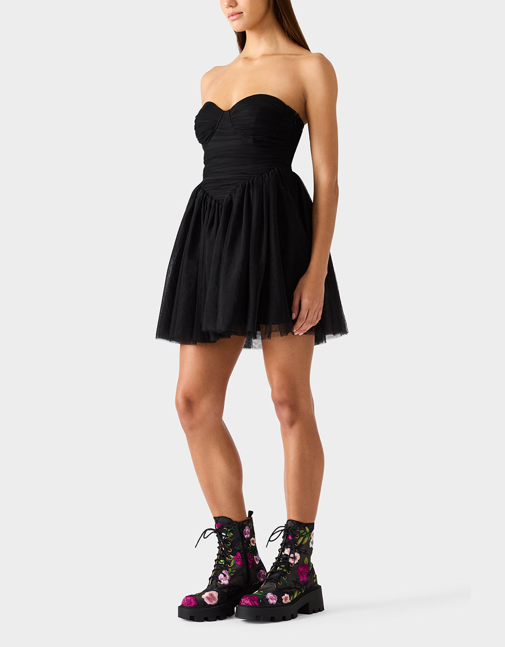 TULLE TWIRL DRESS BLACK