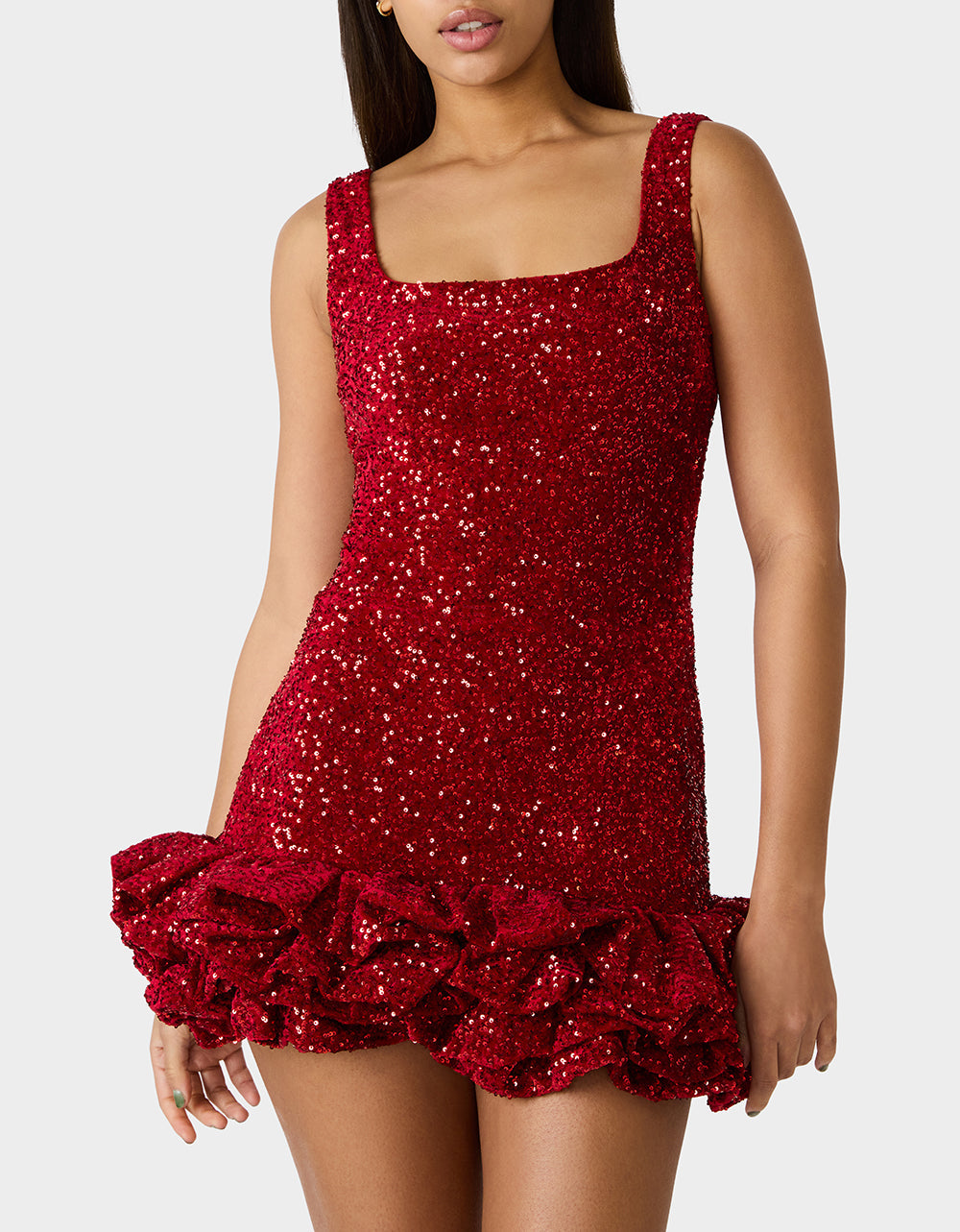 FESTIVE FLIRT DRESS RED