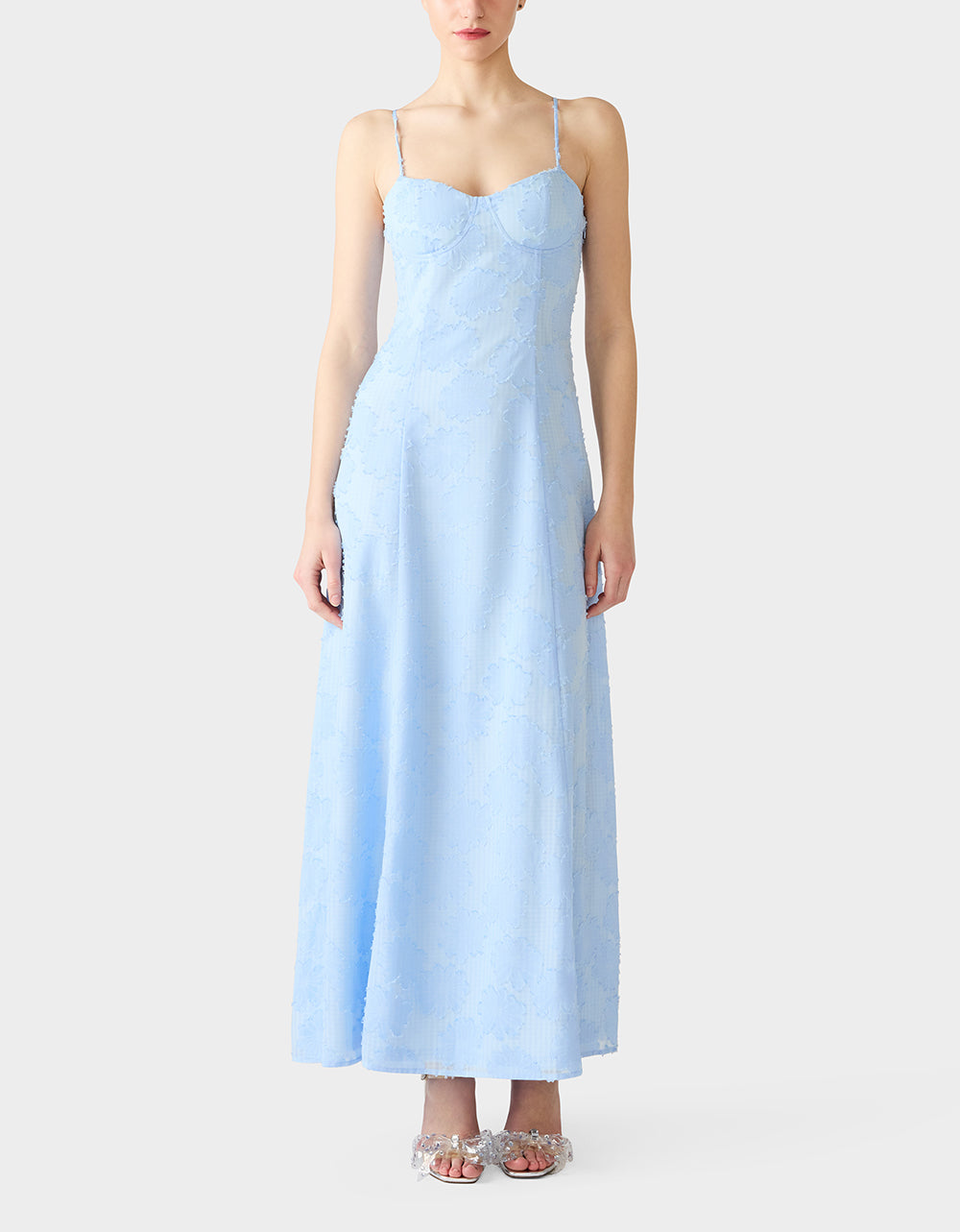 DAYDREAM DAISY MAXI DRESS LIGHT BLUE