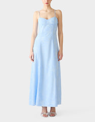 DAYDREAM DAISY MAXI DRESS LIGHT BLUE