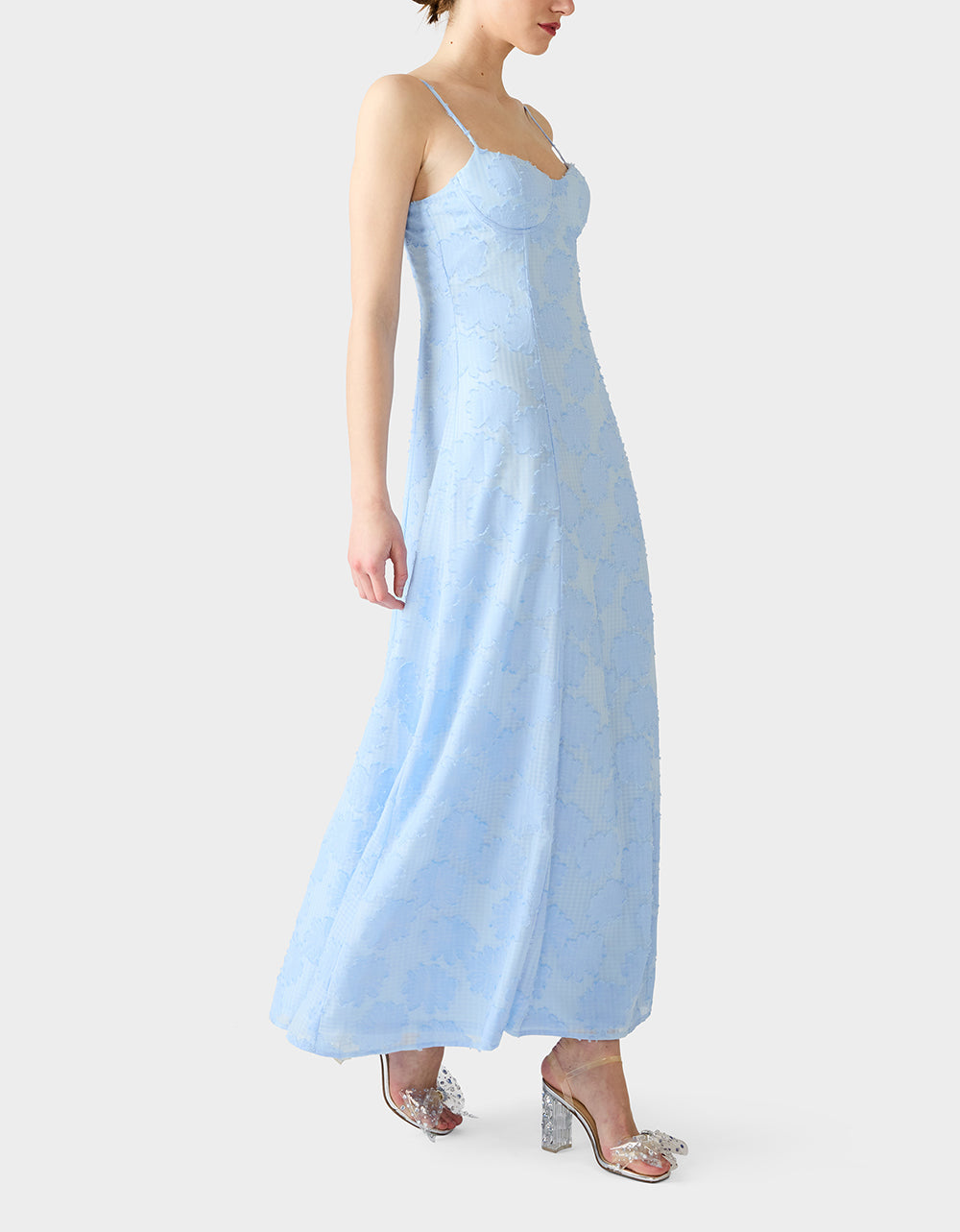 DAYDREAM DAISY MAXI DRESS LIGHT BLUE