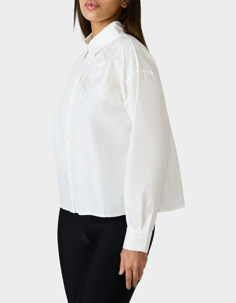 BETSEY BLOOM SHIRT OFF WHITE