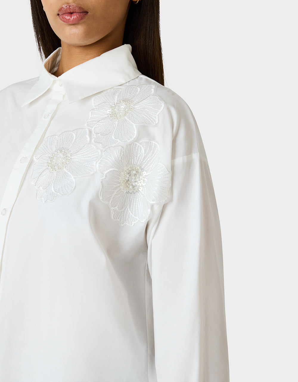 BETSEY BLOOM SHIRT OFF WHITE