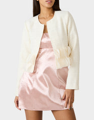 RUFFLE SOCIETY BLAZER CREAM