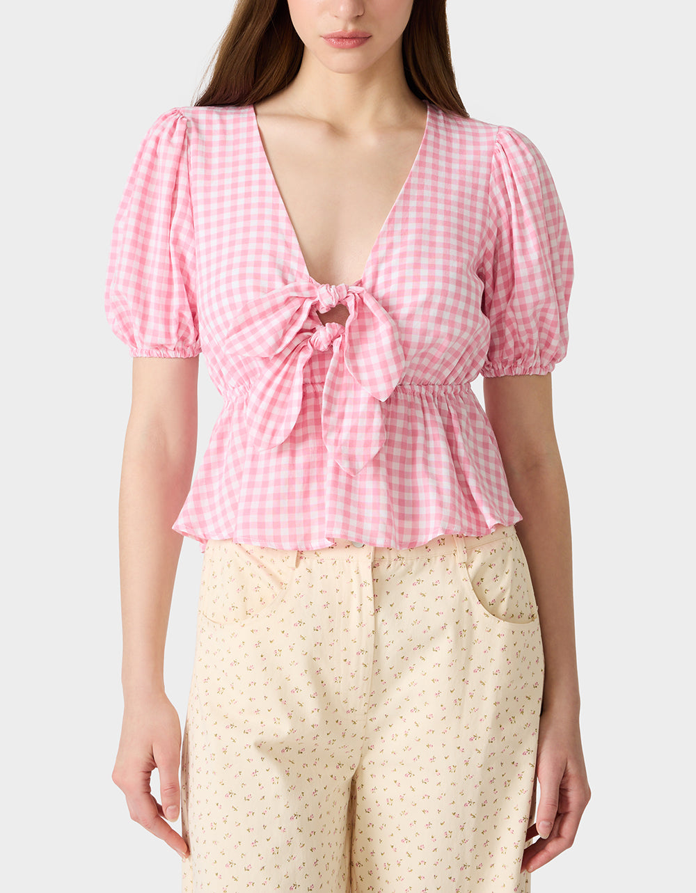 PICNIC TIE TOP PINK