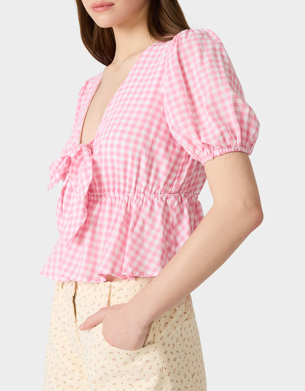 PICNIC TIE TOP PINK