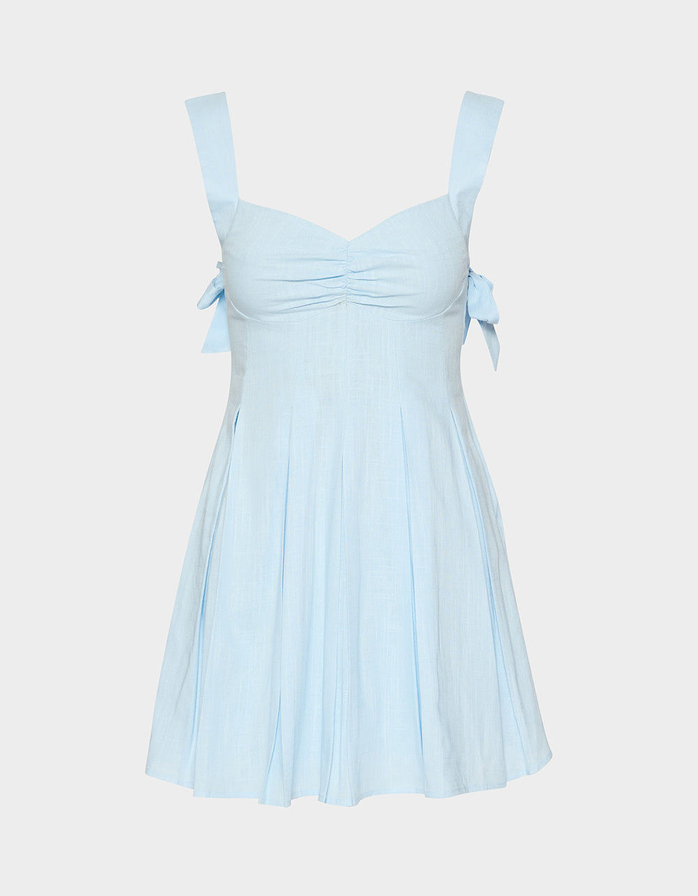 BLUEBEL BOW DRESS LIGHT BLUE