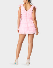 SUGAR PUFF DRESS PETAL PINK