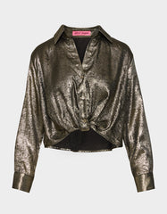 GOLD RUSH TOP BLACK/GOLD