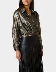GOLD RUSH TOP BLACK/GOLD
