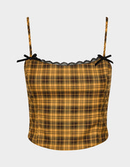 RAD PLAID TOP YELLOW PLAID