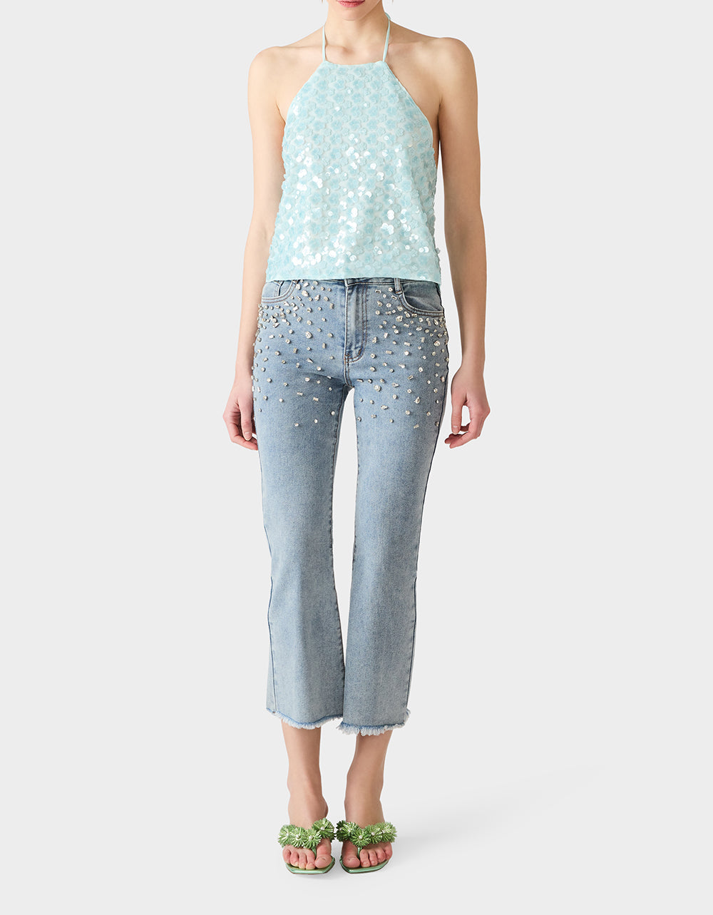 MERMAID MIRAGE TOP LIGHT BLUE