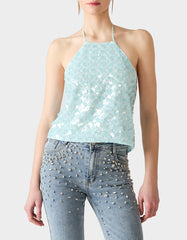MERMAID MIRAGE TOP LIGHT BLUE