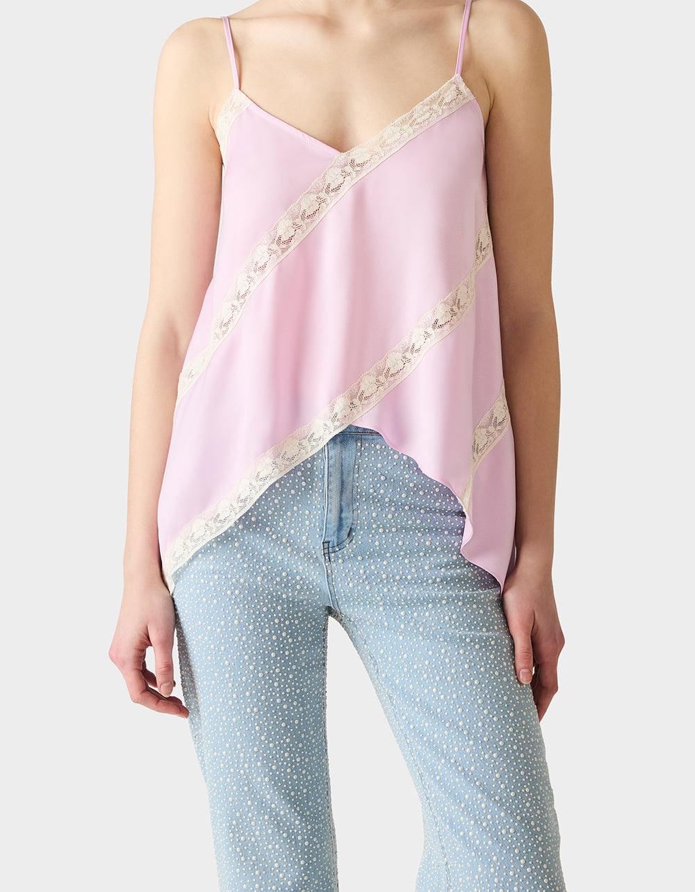 LACEBOUND TOP MAGENTA
