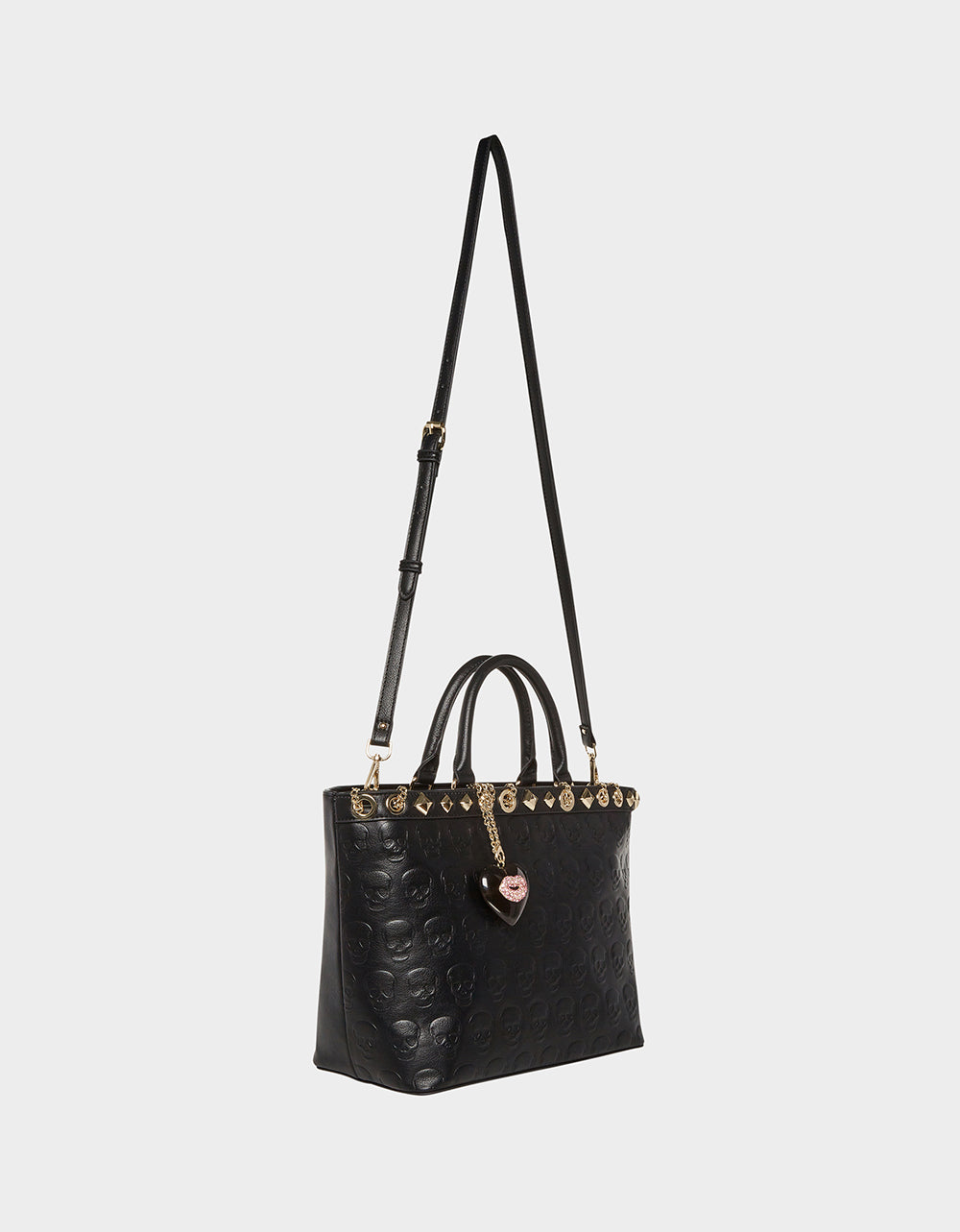 NO BRAINER SKULL TOTE BLACK