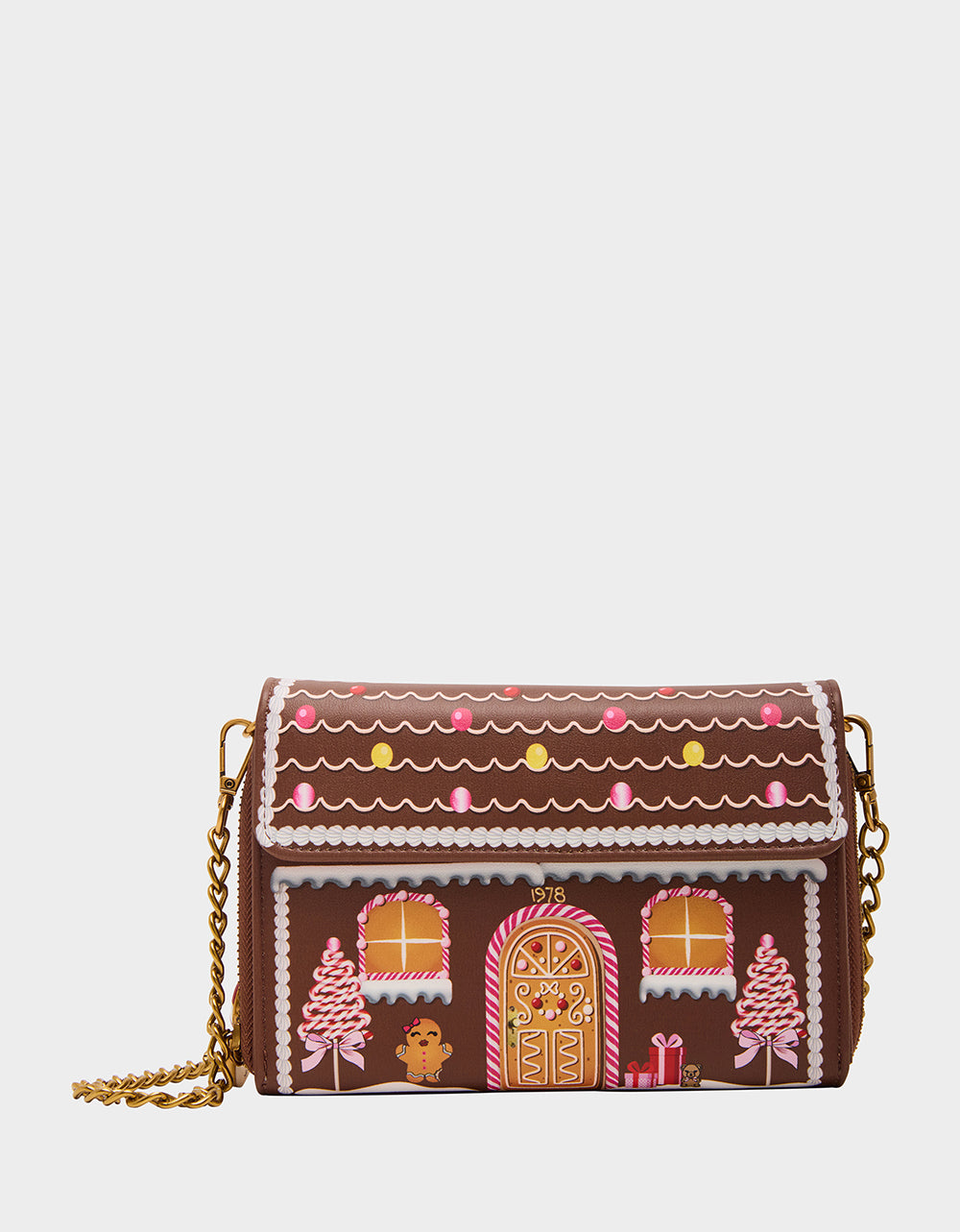 BAKING SPIRITS BRIGHT WALLET ON CHAIN BROWN