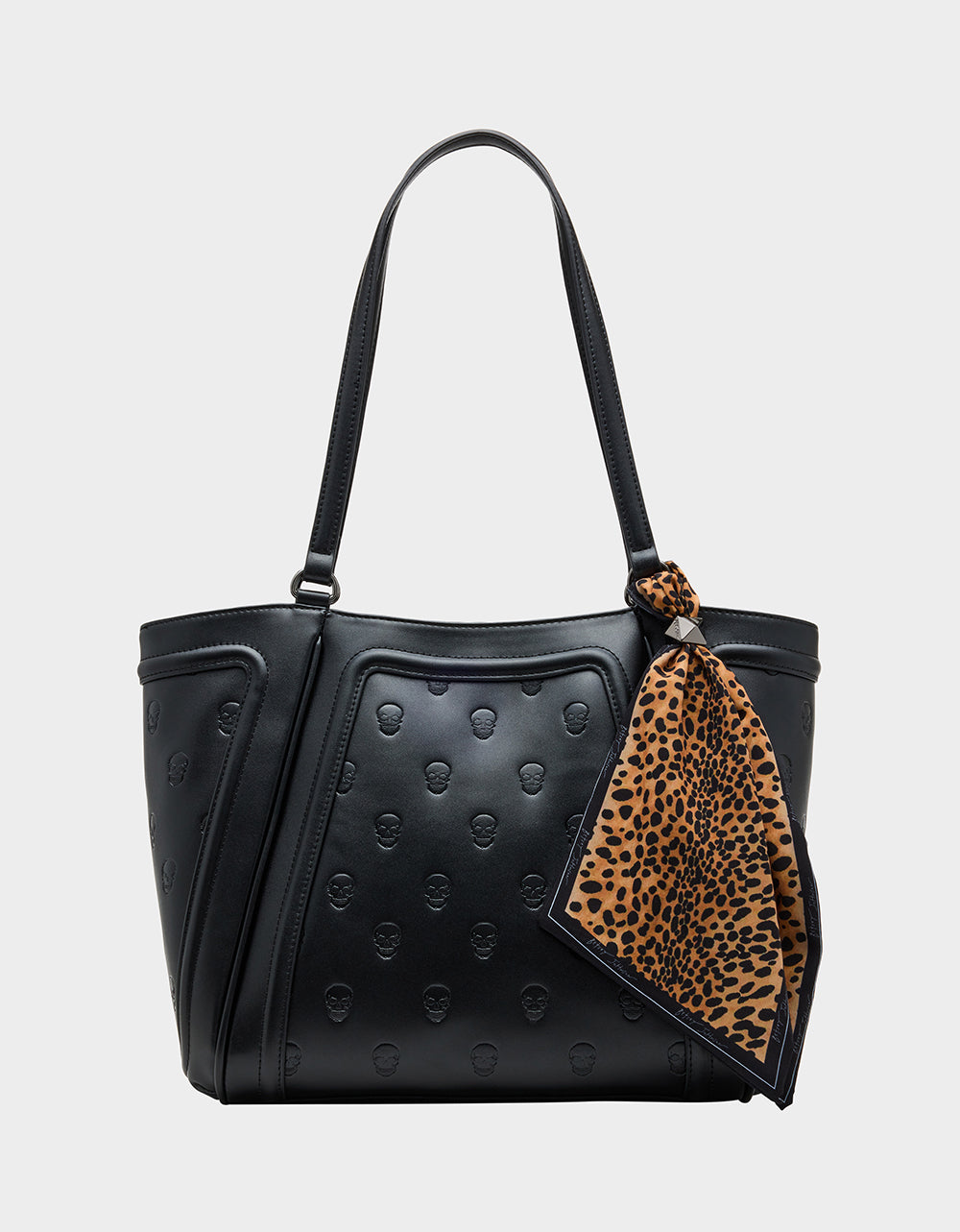 SKULLICIOUS TOTE WITH SCARF BLACK