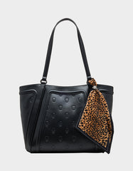 SKULLICIOUS TOTE WITH SCARF BLACK
