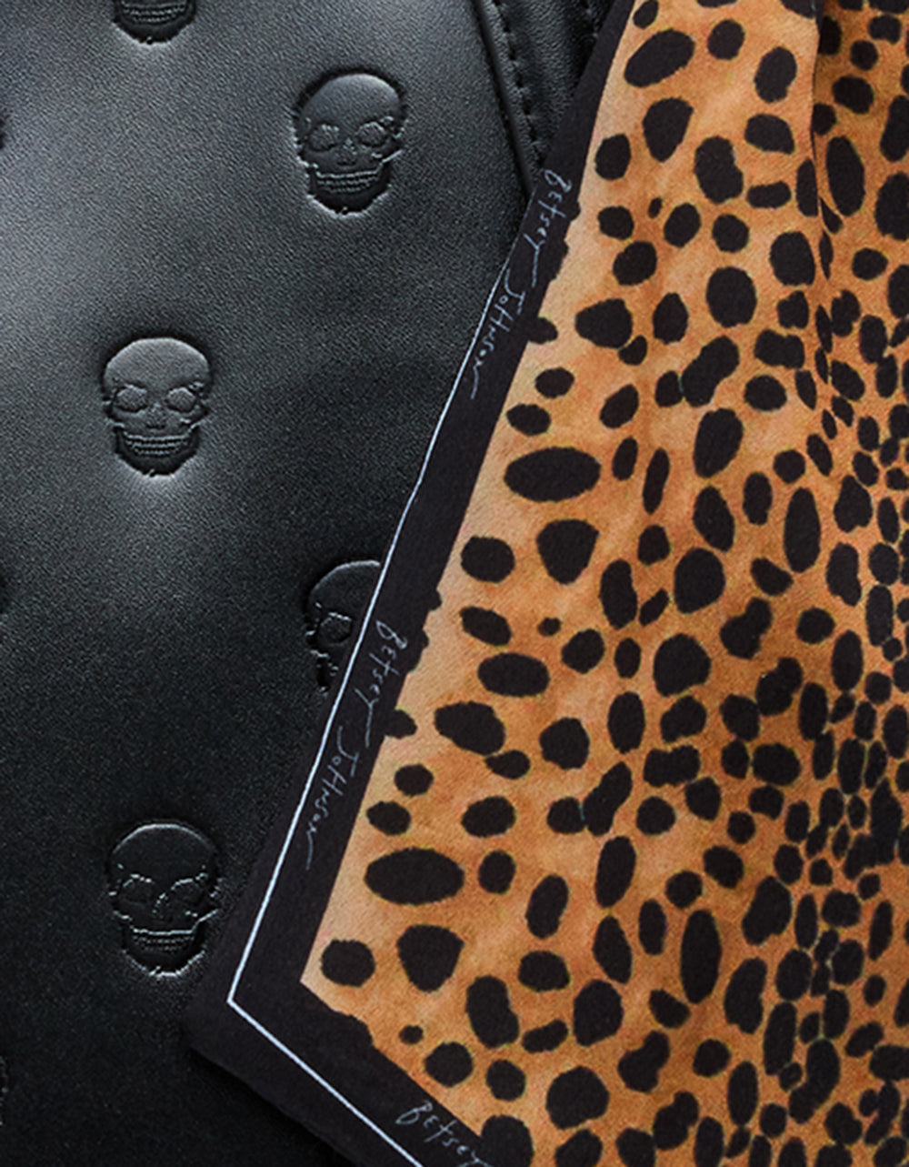 SKULLICIOUS TOTE WITH SCARF BLACK