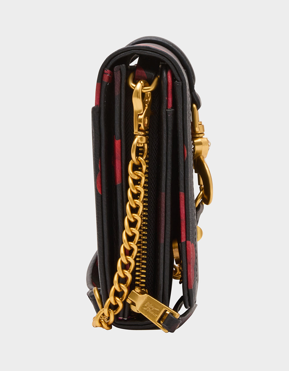 KISSES WALLET ON CHAIN BLACK/MULTI