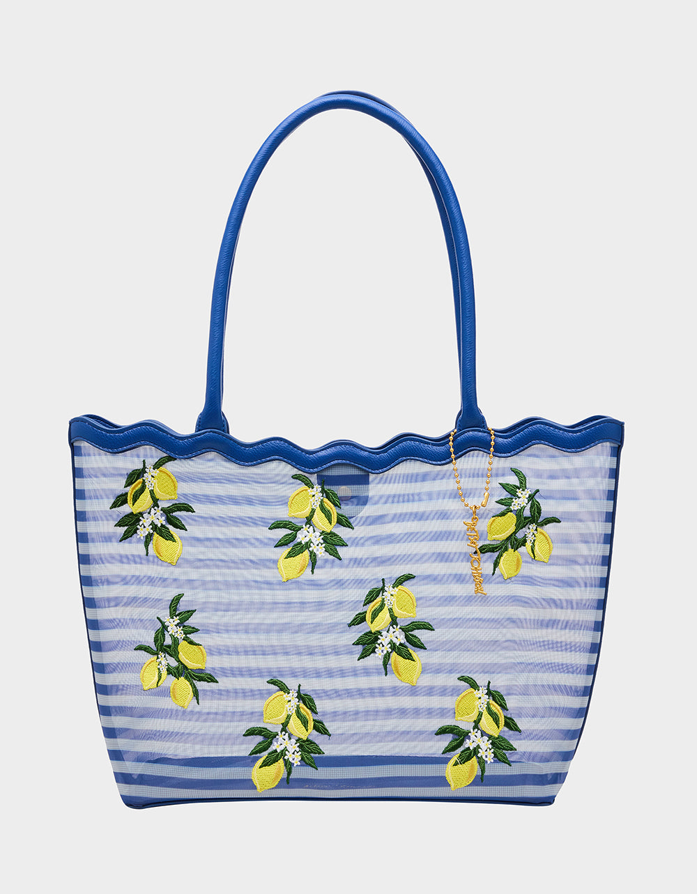 MESHIN AROUND TOTE BLUE/STRIPE