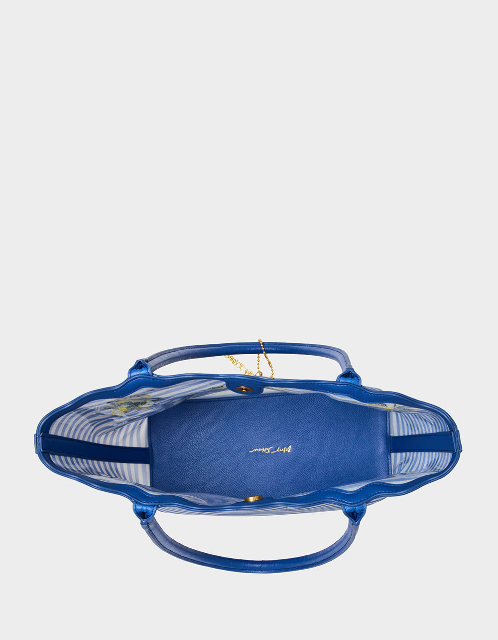 MESHIN AROUND TOTE BLUE/STRIPE