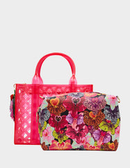 JAMMIN CLEAR SATCHEL PINK