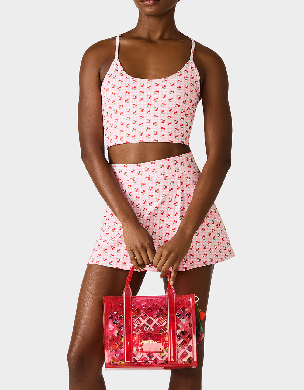JAMMIN CLEAR SATCHEL PINK