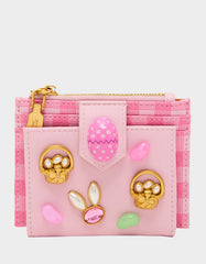 A TISKET A TASKET WALLET PINK MULTI