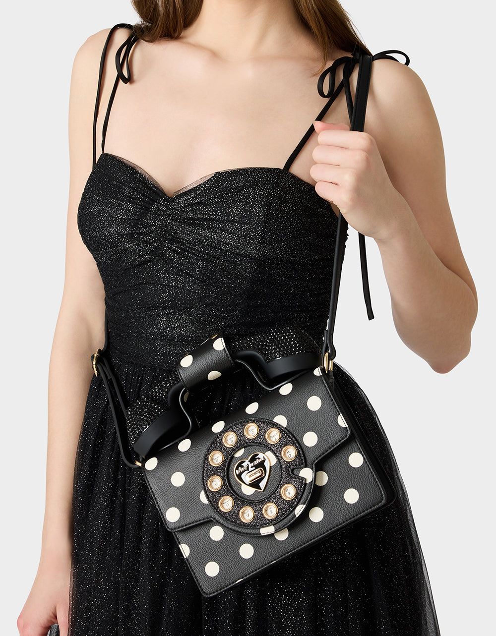 MISS CONNECTION PHONE BAG DOTS
