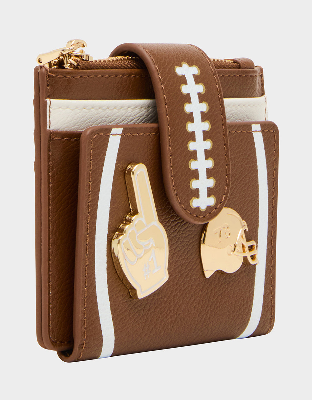 FIRST DOWN & FABULOUS WALLET BROWN