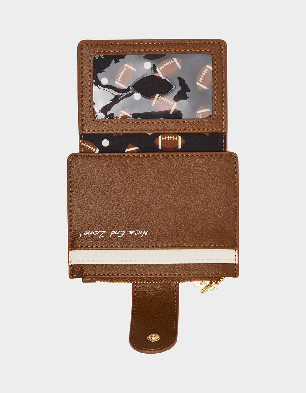 FIRST DOWN & FABULOUS WALLET BROWN
