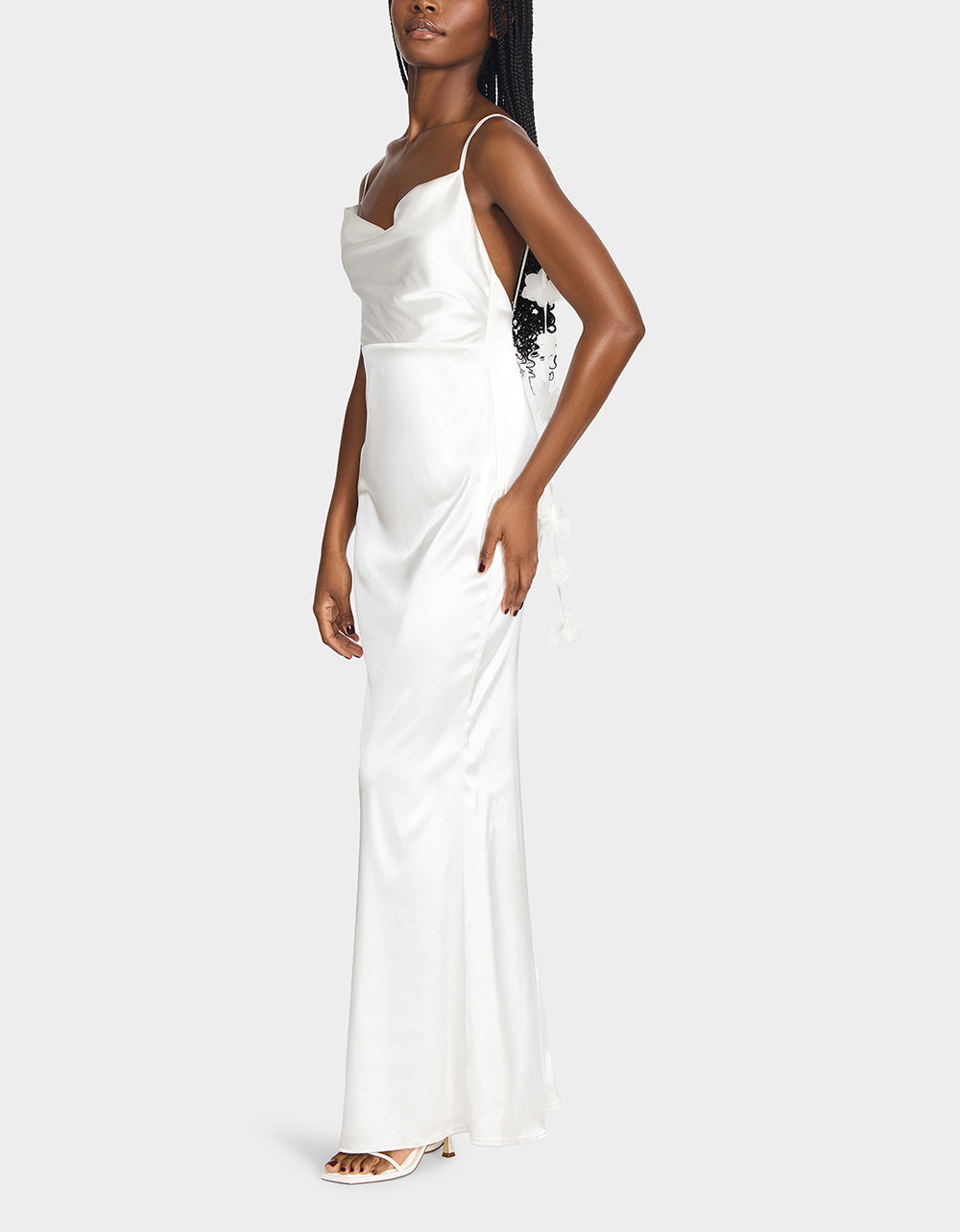 THREAD OF ROSES DRESS WHITE
