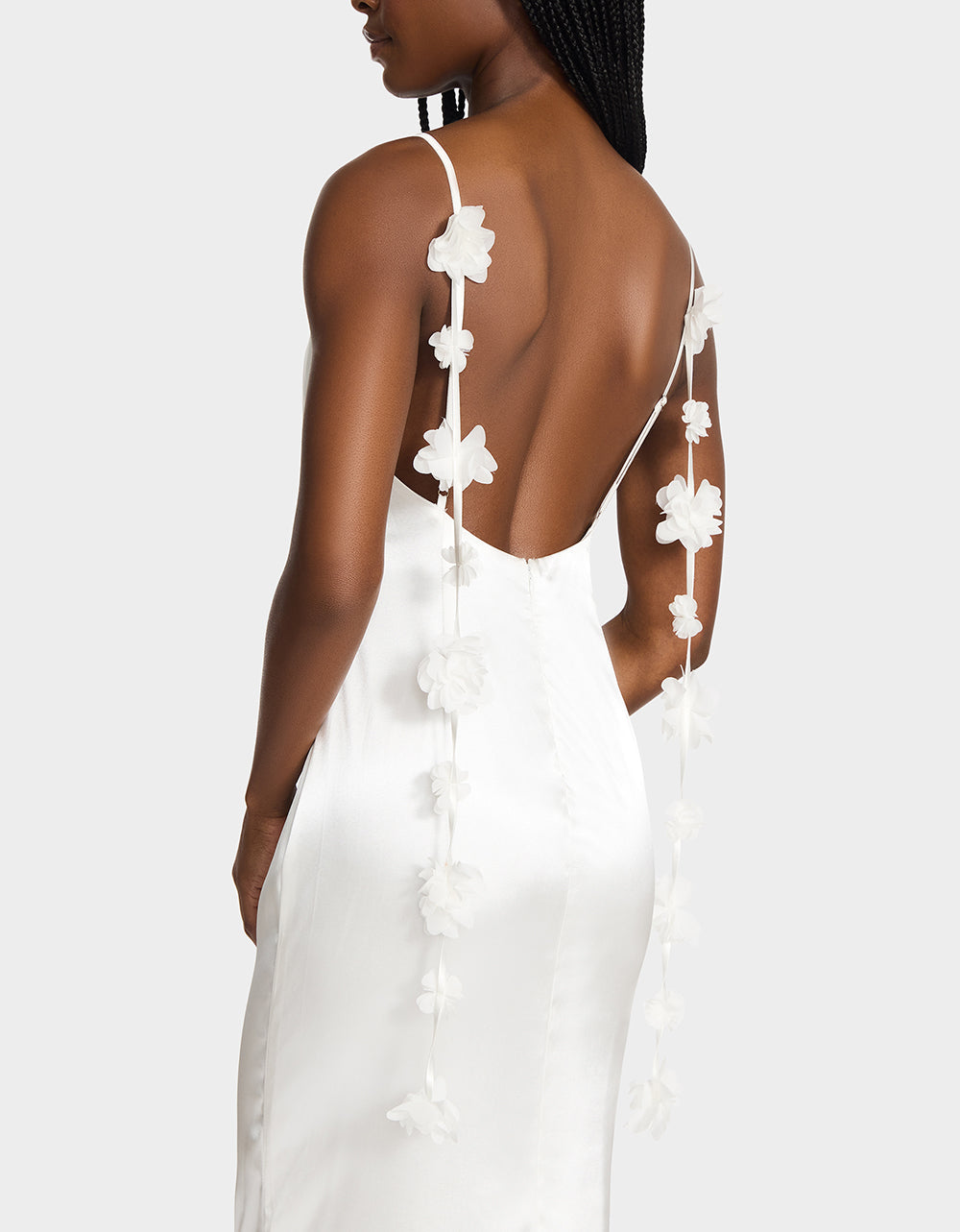 THREAD OF ROSES DRESS WHITE